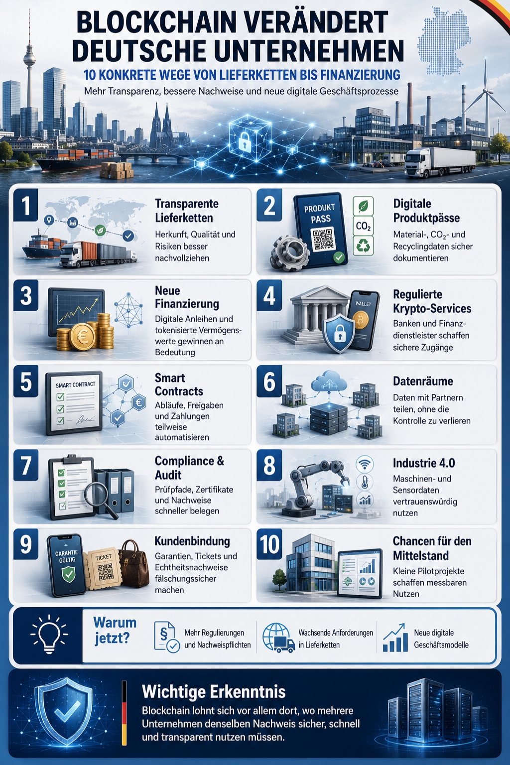 Blockchain in deutschen Unternehmen