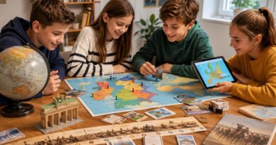 Geografie- und Geschichtsspiele für deutsche Kinder