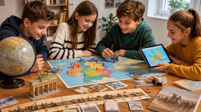 Geografie- und Geschichtsspiele für deutsche Kinder
