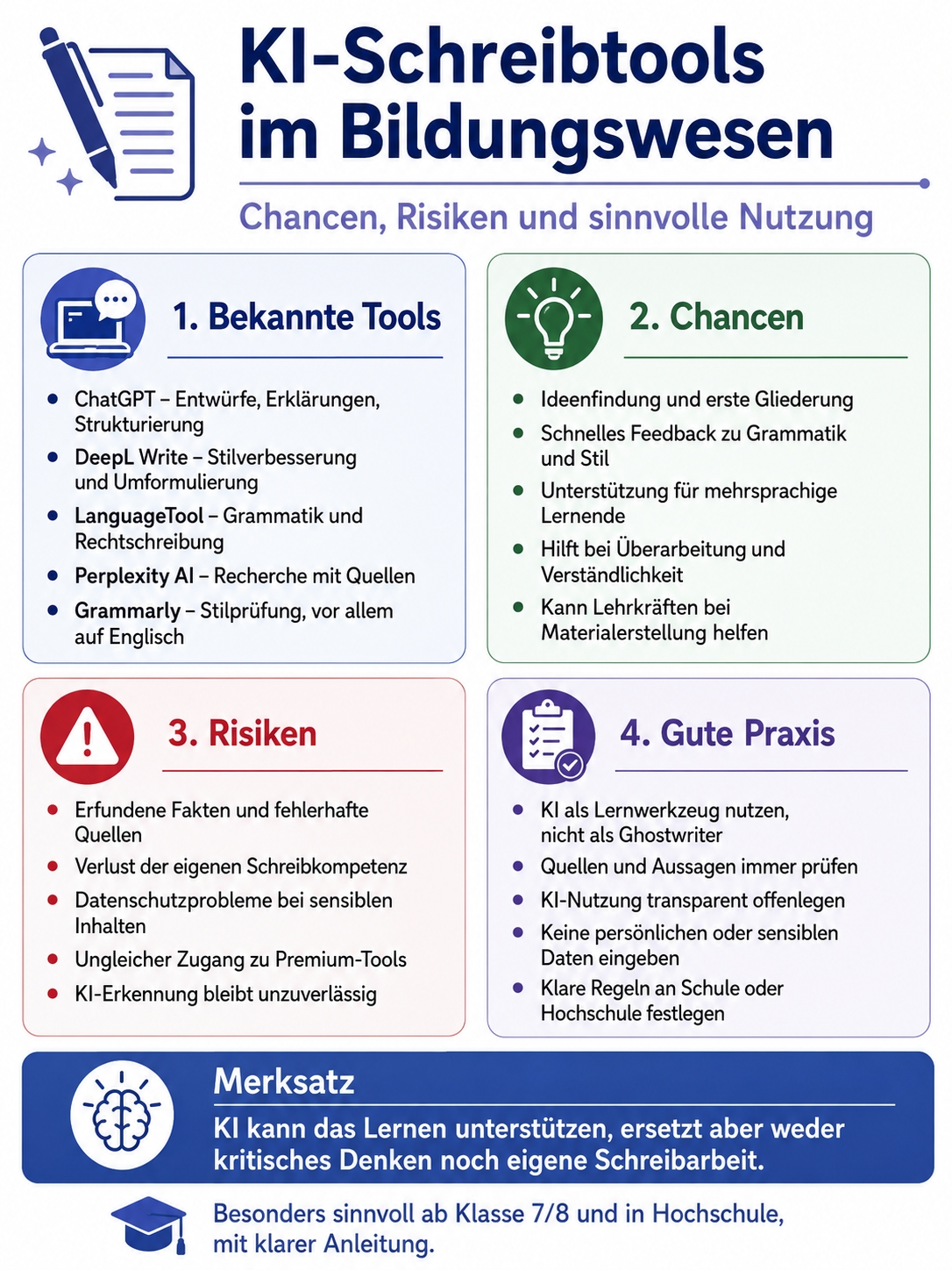 KI-Schreibtools im deutschen Bildungswesen
