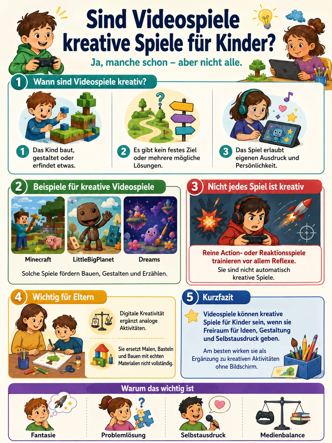 kreative Spiele für Kinder