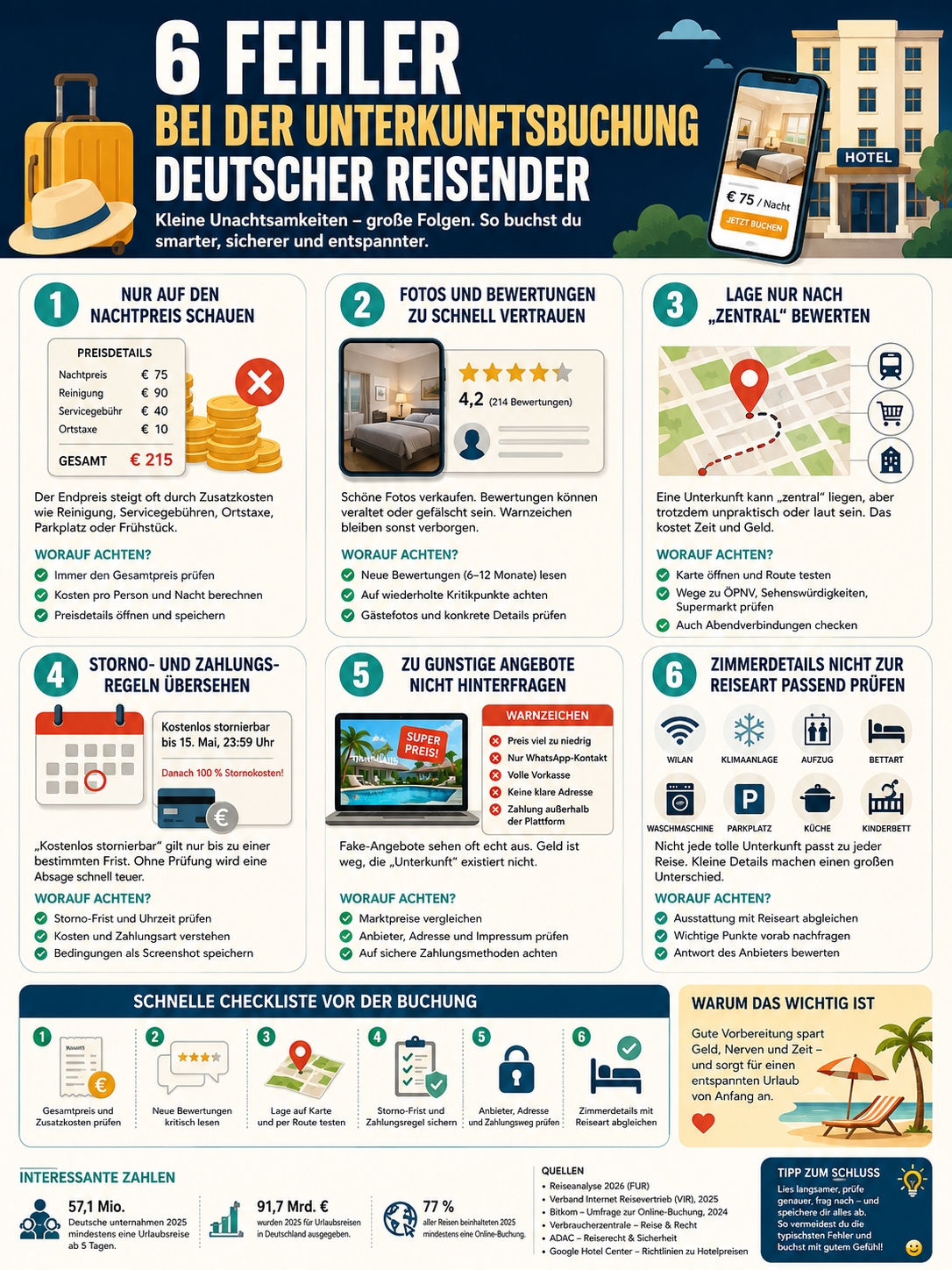 Fehler bei der Unterkunftsbuchung deutscher Reisender