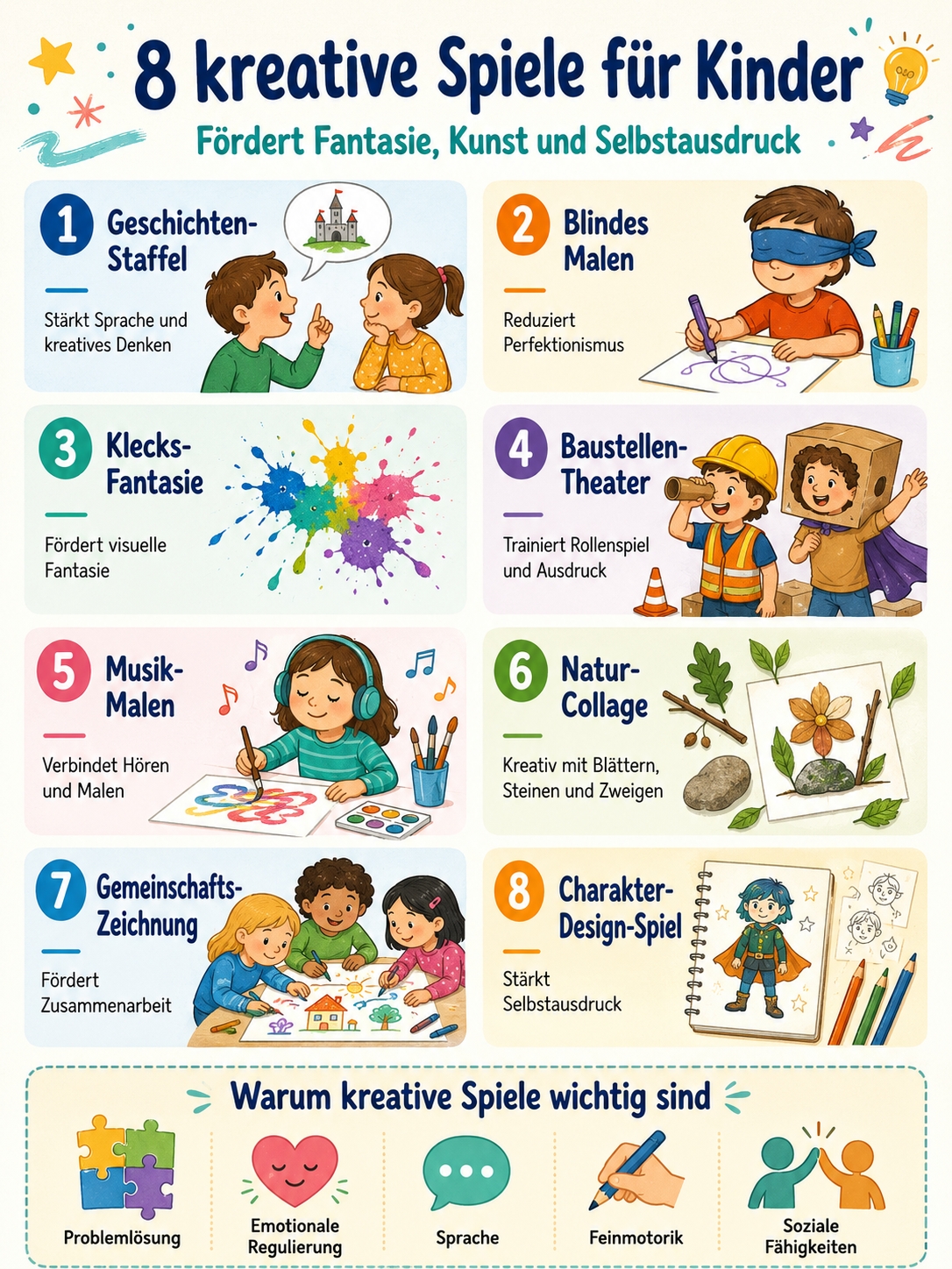 kreative Spiele für Kinder