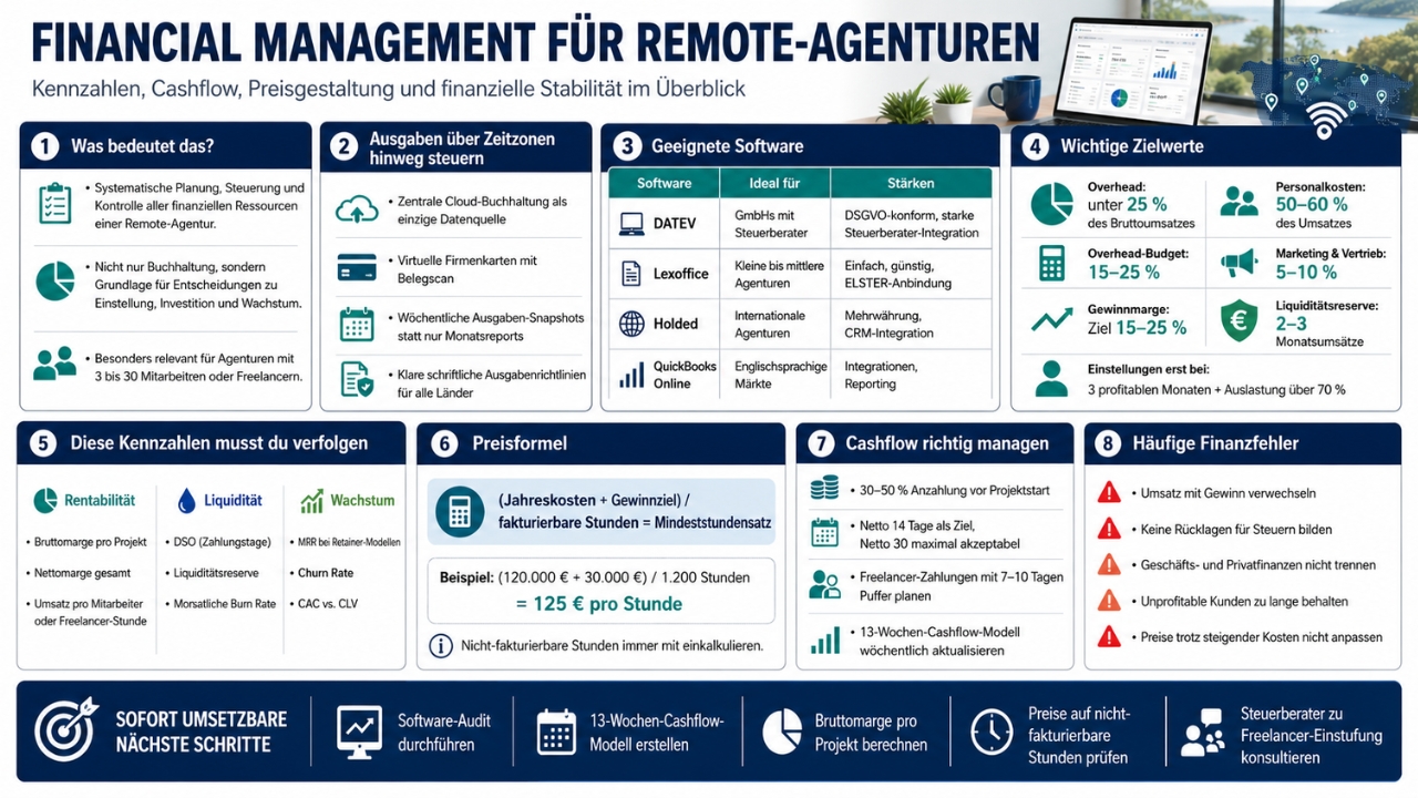 Remote Agency Financial Management für Startups und frühe Phasen