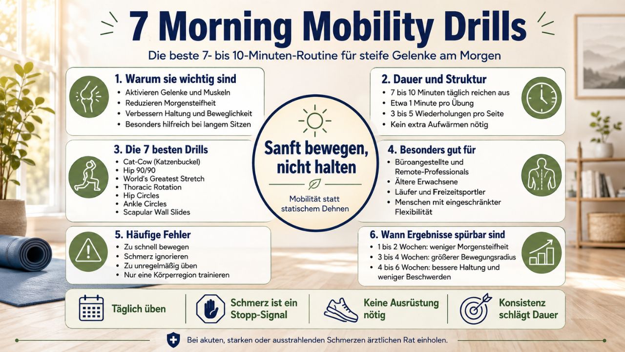 morgendliche Mobilitätsübungen