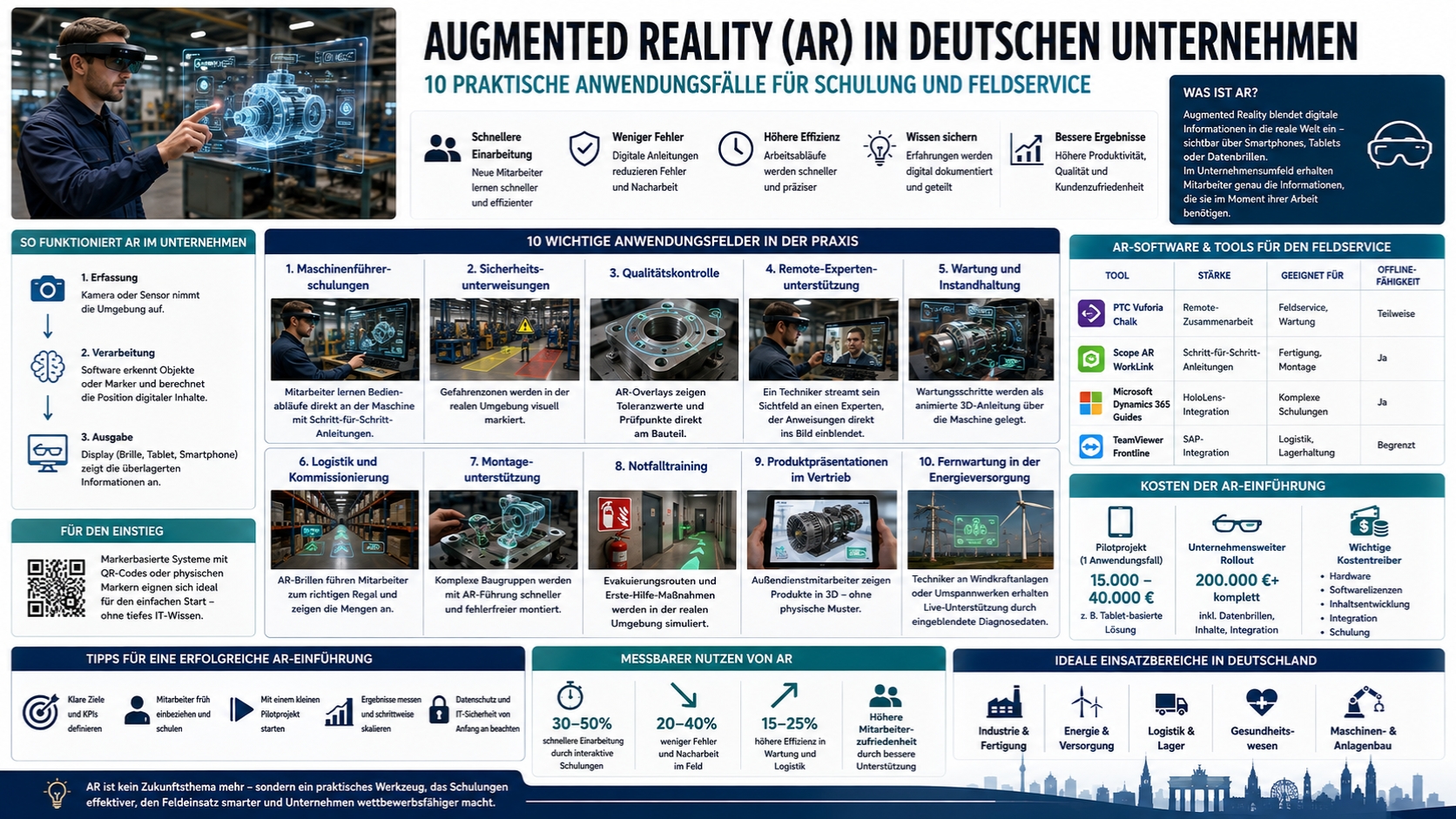 Welche Branchen in Deutschland profitieren am meisten von Augmented Reality in German Businesses