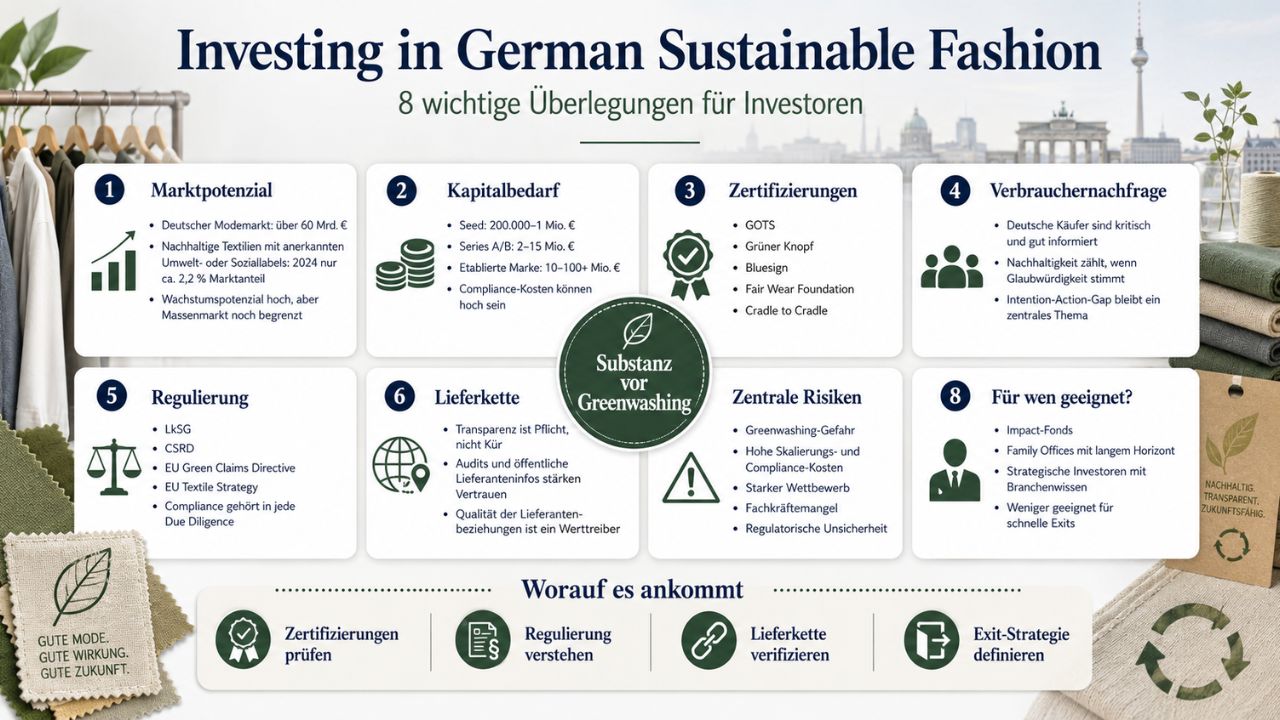 Investitionen in deutsche nachhaltige Mode