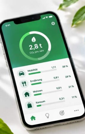 Apps zur Kohlenstoff Fußabdruck Reduktion