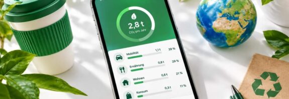 Apps zur Kohlenstoff Fußabdruck Reduktion