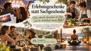 Erlebnisgeschenke statt Sachgeschenke